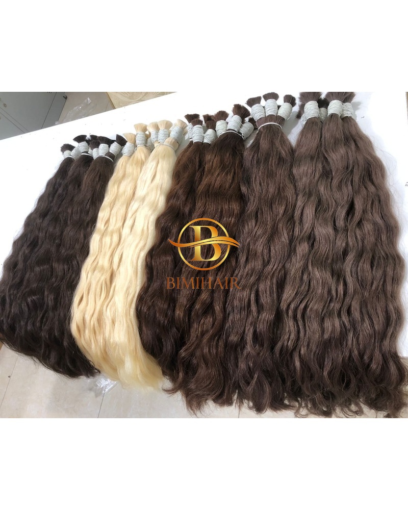 Bulk natural wavy hair