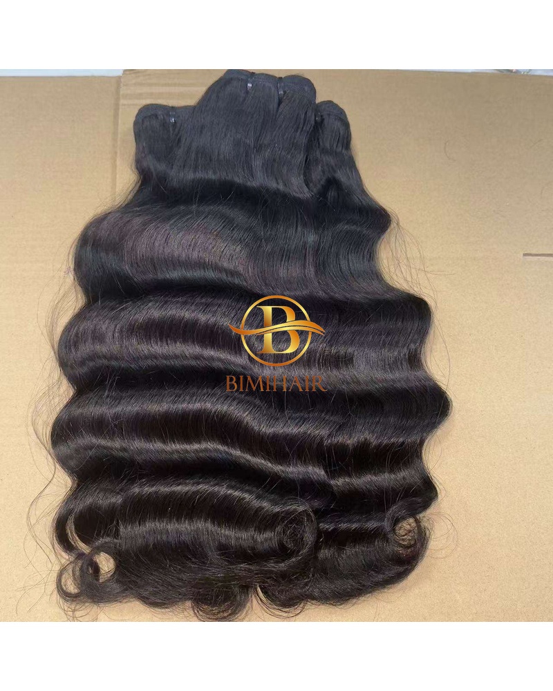 Machine weft deep wavy hair