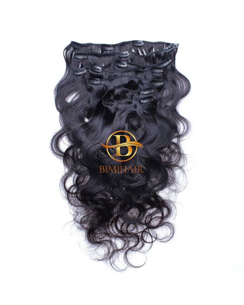 Clip-in body wavy hair