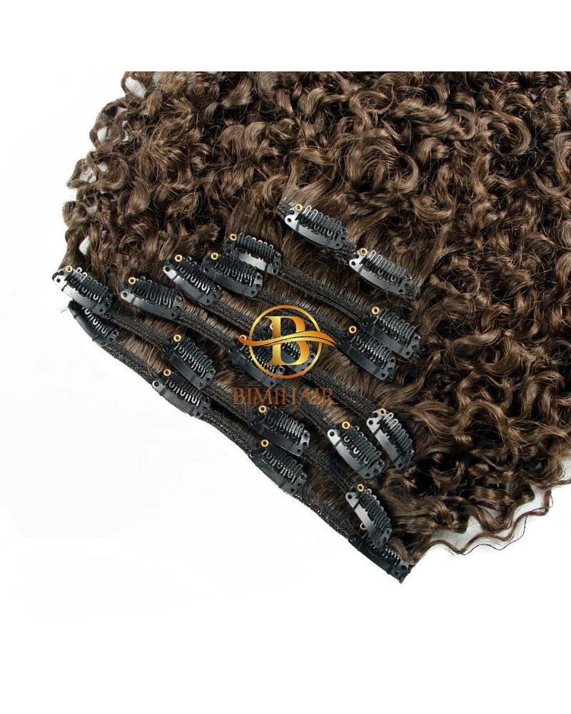 Clip-in deep curly hair
