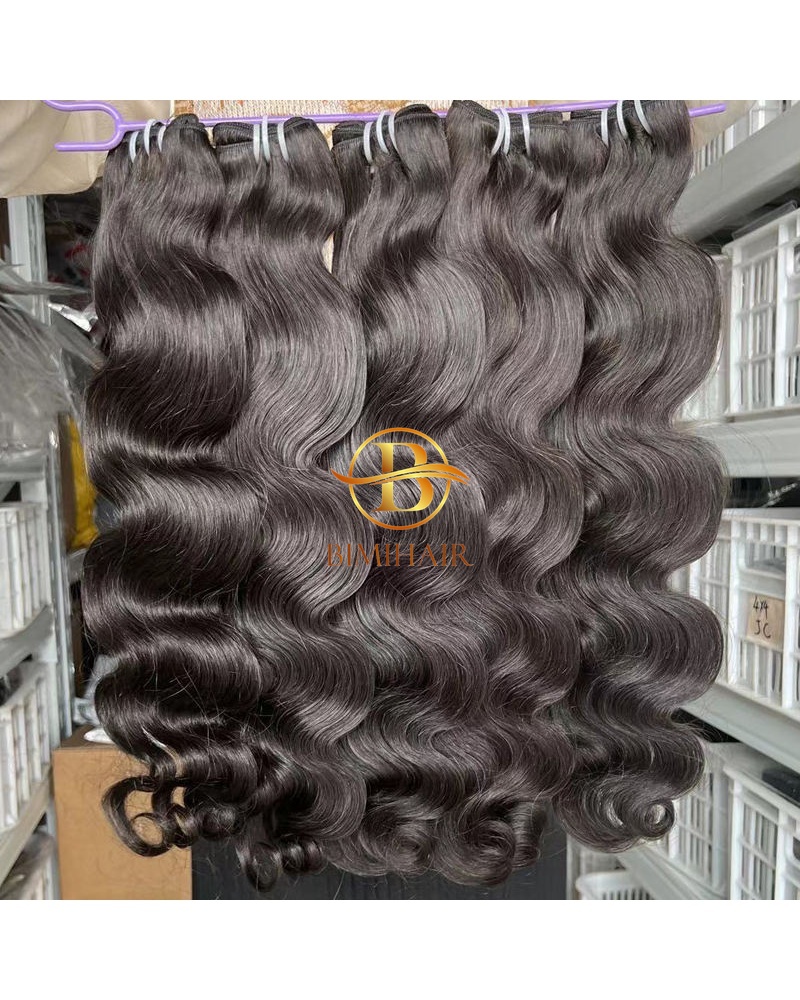 Machine weft body wavy hair