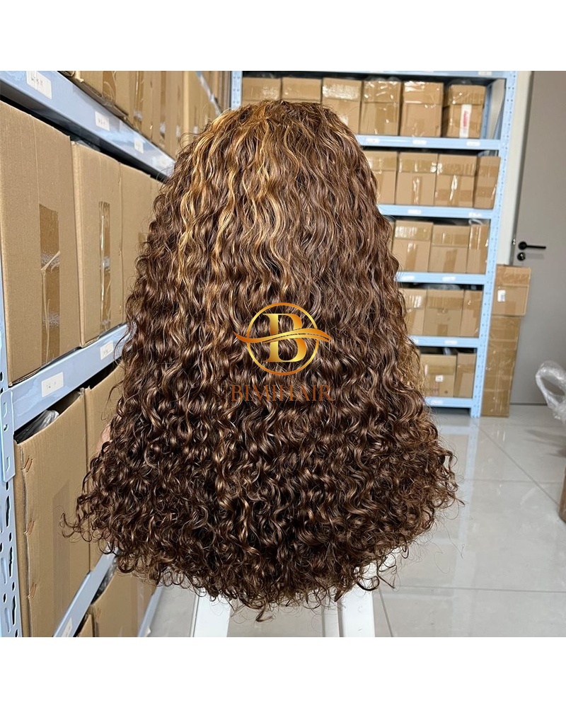 Wig deep curly hair