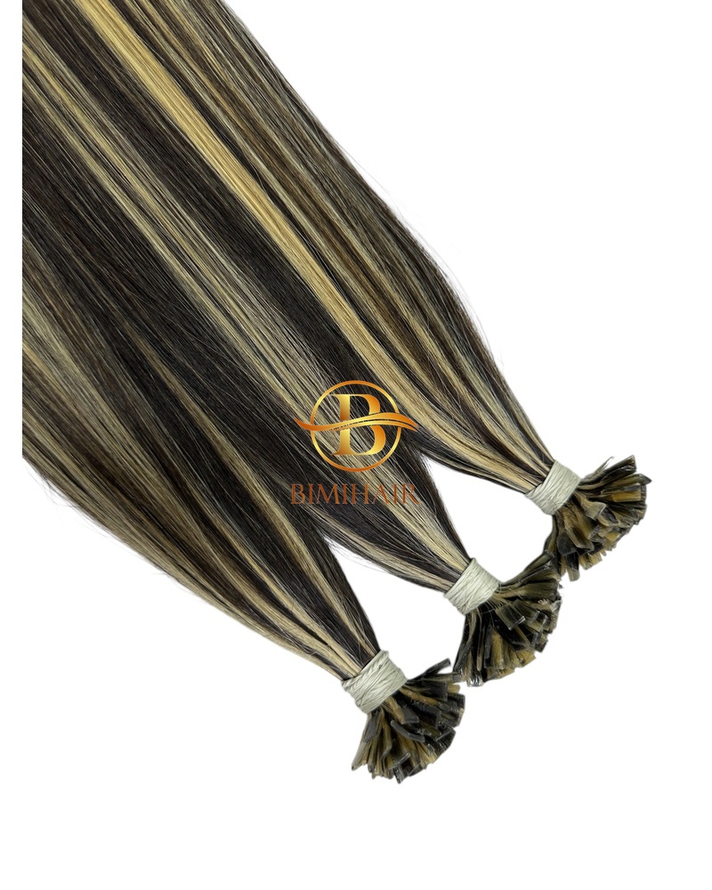 Flat tip straight hair