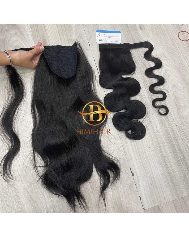 Ponytail natural wavy hair