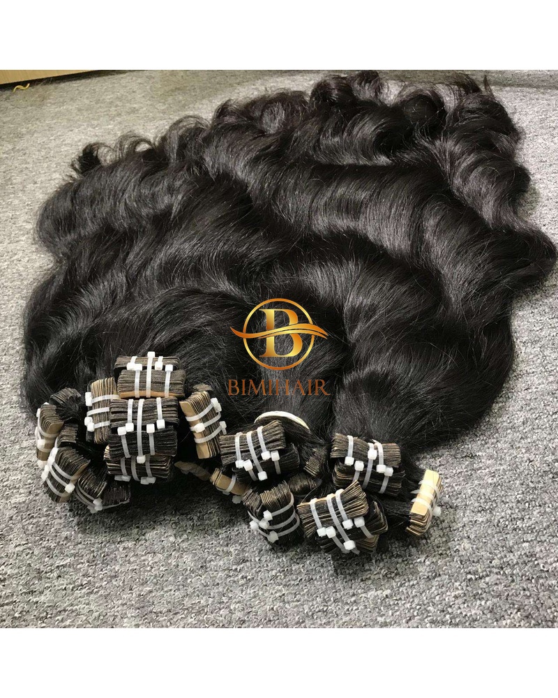 Tape natural wavy hair